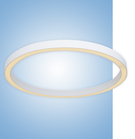 Светильник кольцо светодиодное Ring серия vs-ds-Ring-35 накладной с протоколом управления Dali